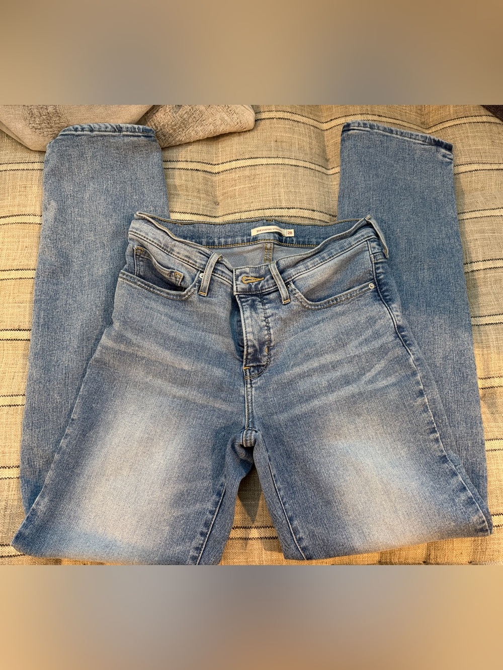 Levi's Light Blue Straight Leg Jeans